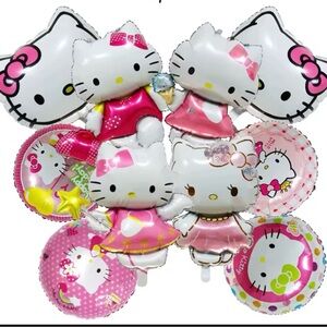 Hello Kitty Balloon Set - Pink, White, and Yellow